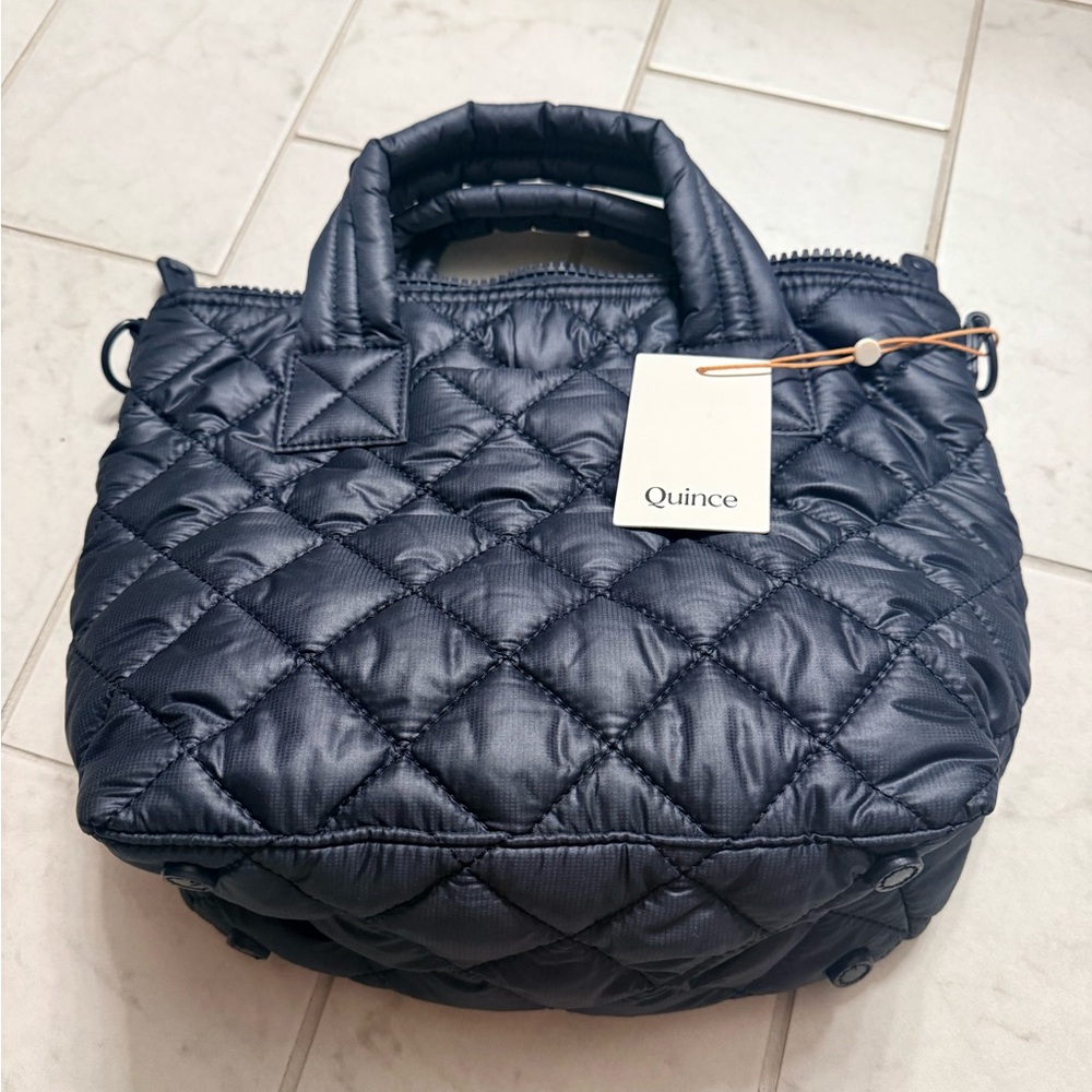 Quince Quilted Women's Bag - BLUE